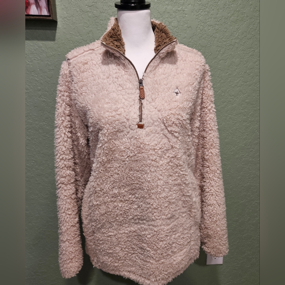 Womens Southern Shirt Quarter Zip Soft Pullover Size XS